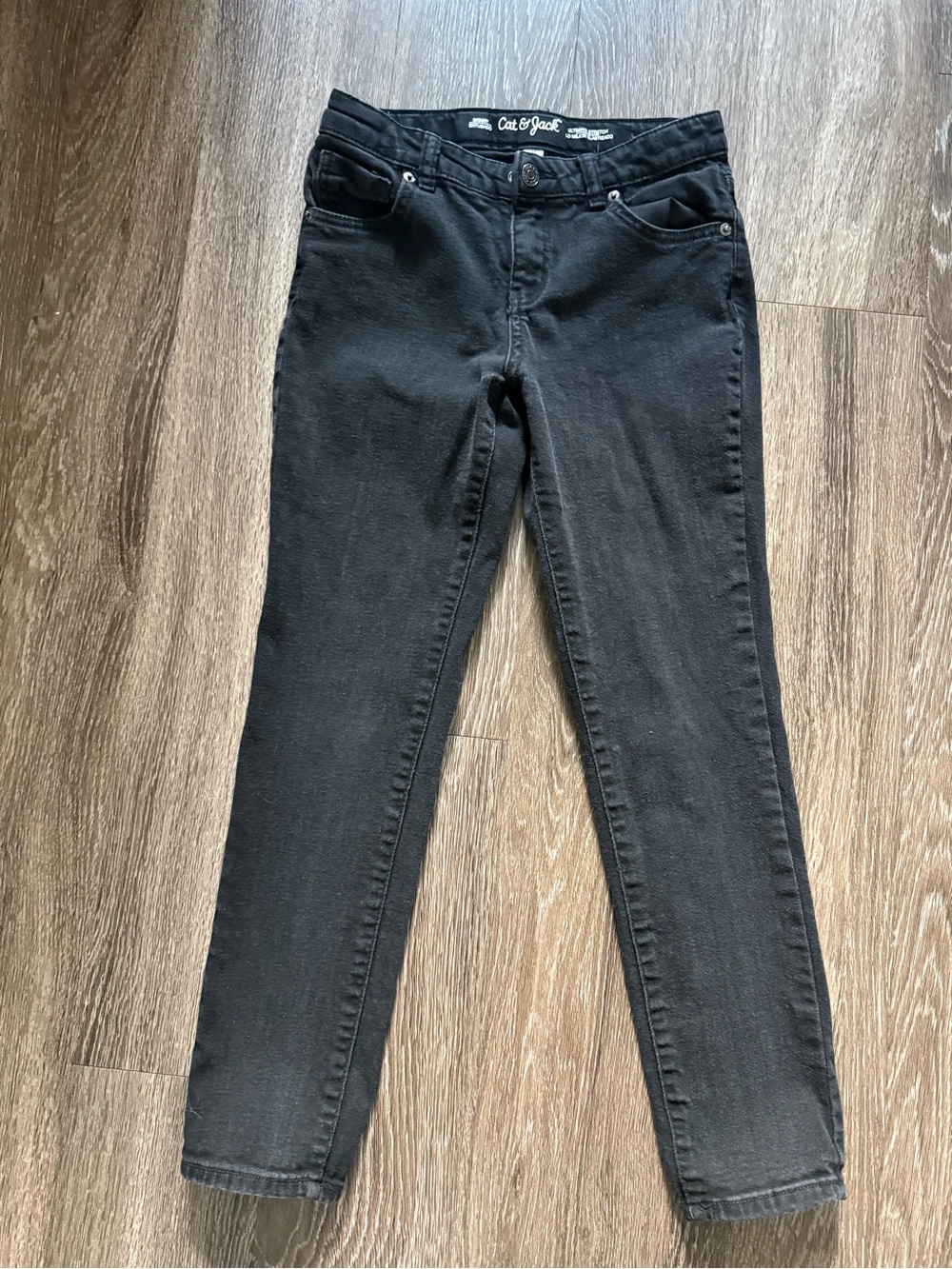 Cat & Jack Boys Black Ultimate Stretch Skinny Jeans Size 14